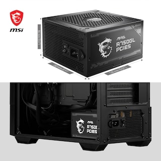 Foto 6 | Dispositivo De Alimentación Del Sistema Msi Mag A750gl Pcie5 Con Cable De La Ue - Venta Internacional.