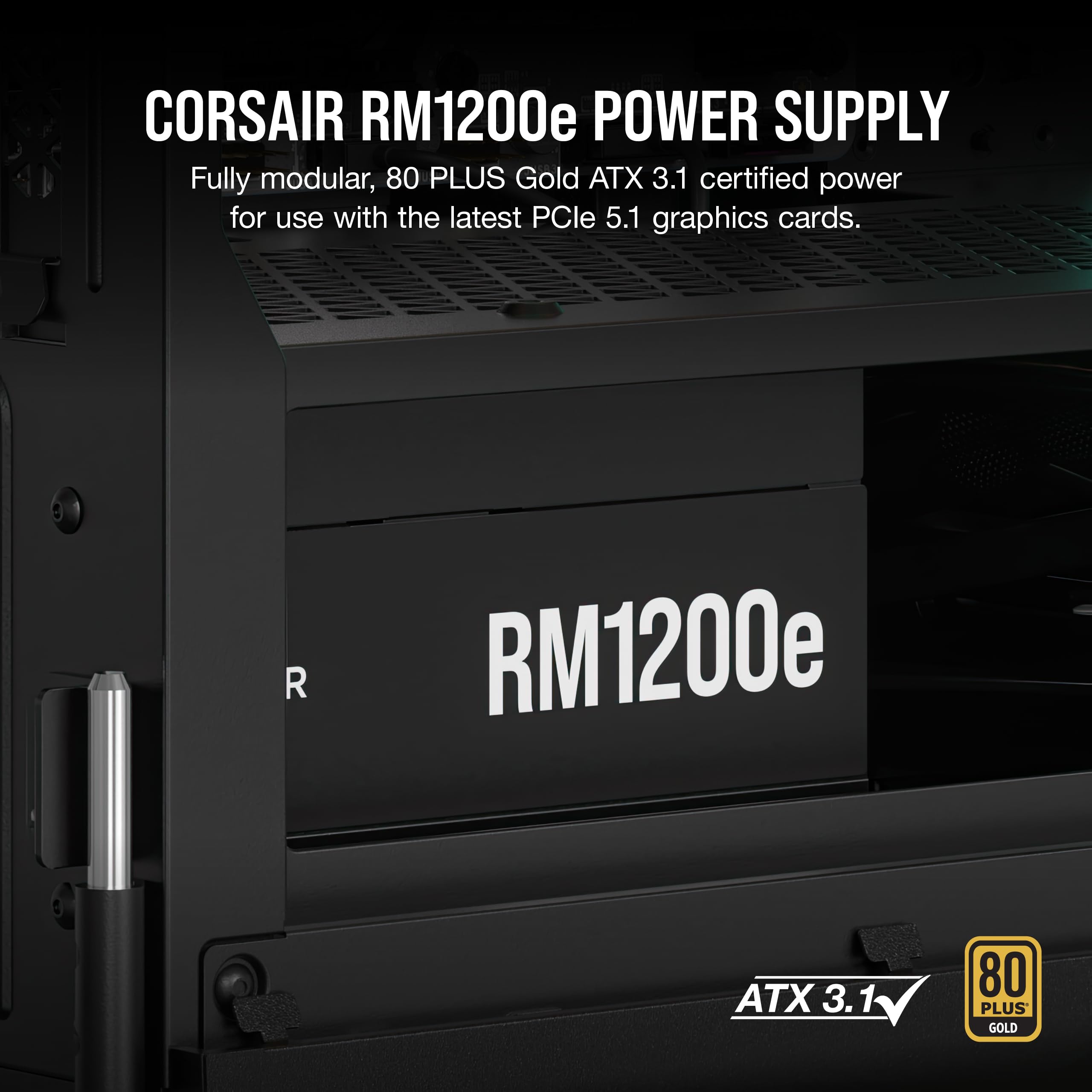 Foto 2 | Fuente De Alimentación Corsair Rm1200e (2023) 1200w Atx 3.1 Platinum - Venta Internacional.