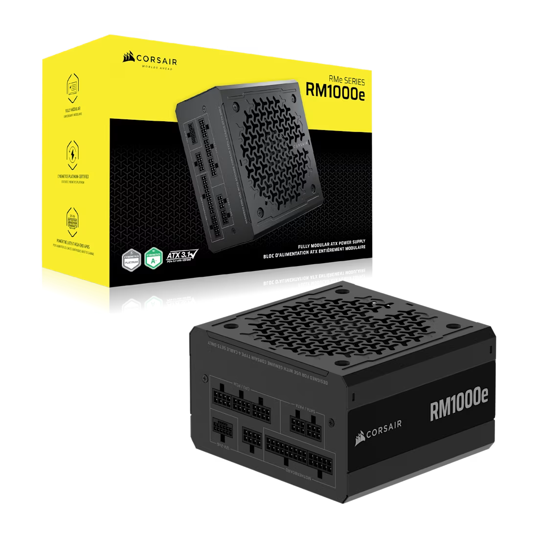 Foto 2 pulgar | Fuente Corsair Rm1000e 1000w 80 Plus Gold Pcie 5.1 Modular Cp-9020297-na