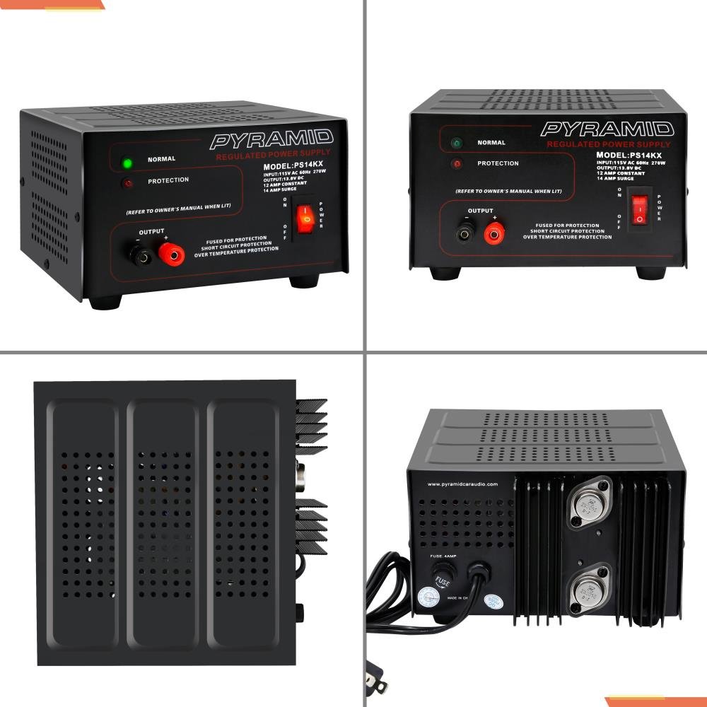 Foto 3 pulgar | Fuente De Alimentación De Sobremesa Pyramid Ps14kx 12a 13.8v Dc 115v Ac 270w - Venta Internacional.