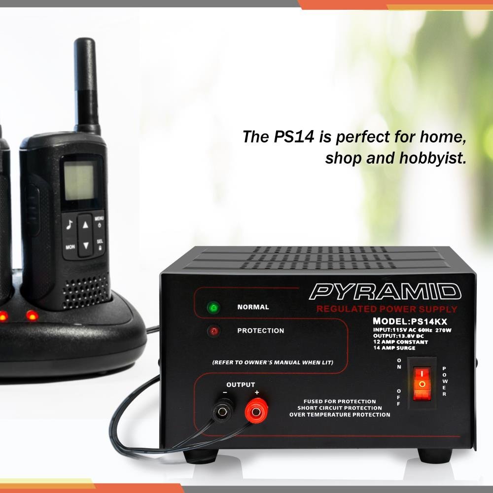 Foto 5 | Fuente De Alimentación De Sobremesa Pyramid Ps14kx 12a 13.8v Dc 115v Ac 270w - Venta Internacional.
