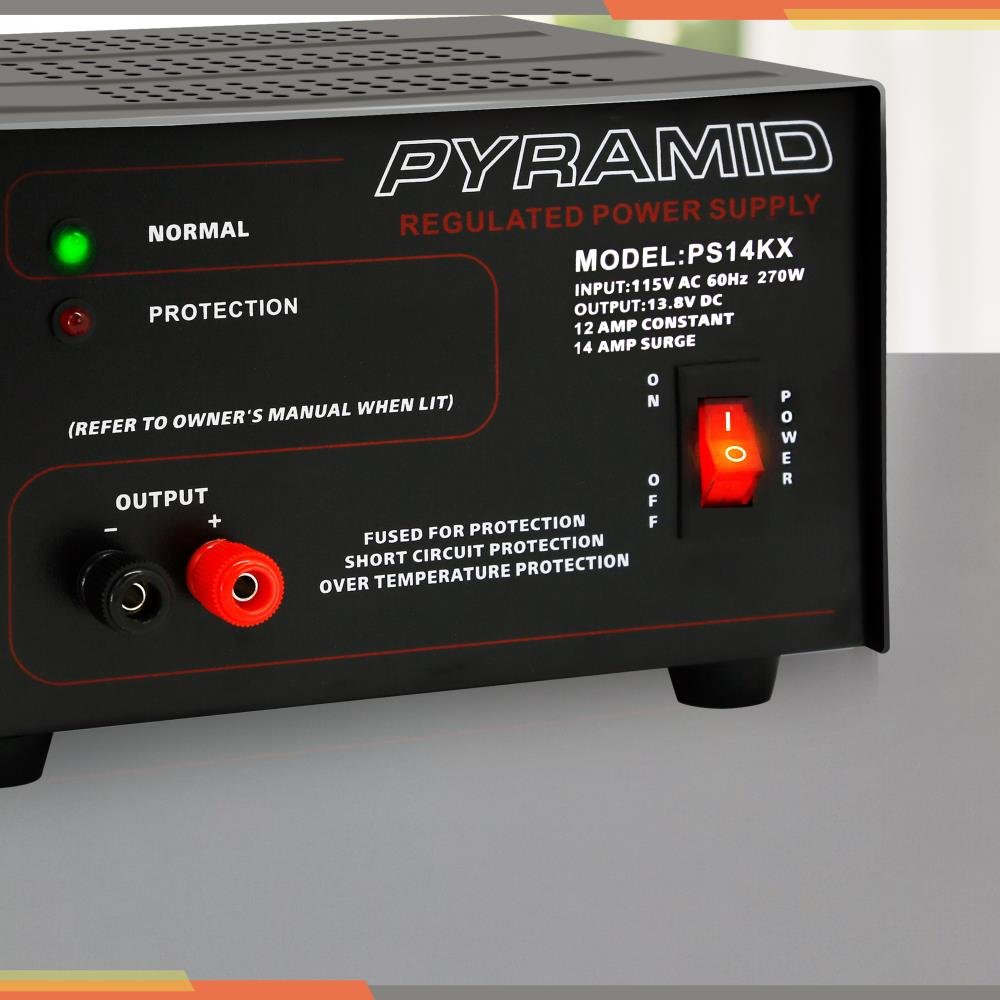 Foto 6 | Fuente De Alimentación De Sobremesa Pyramid Ps14kx 12a 13.8v Dc 115v Ac 270w - Venta Internacional.