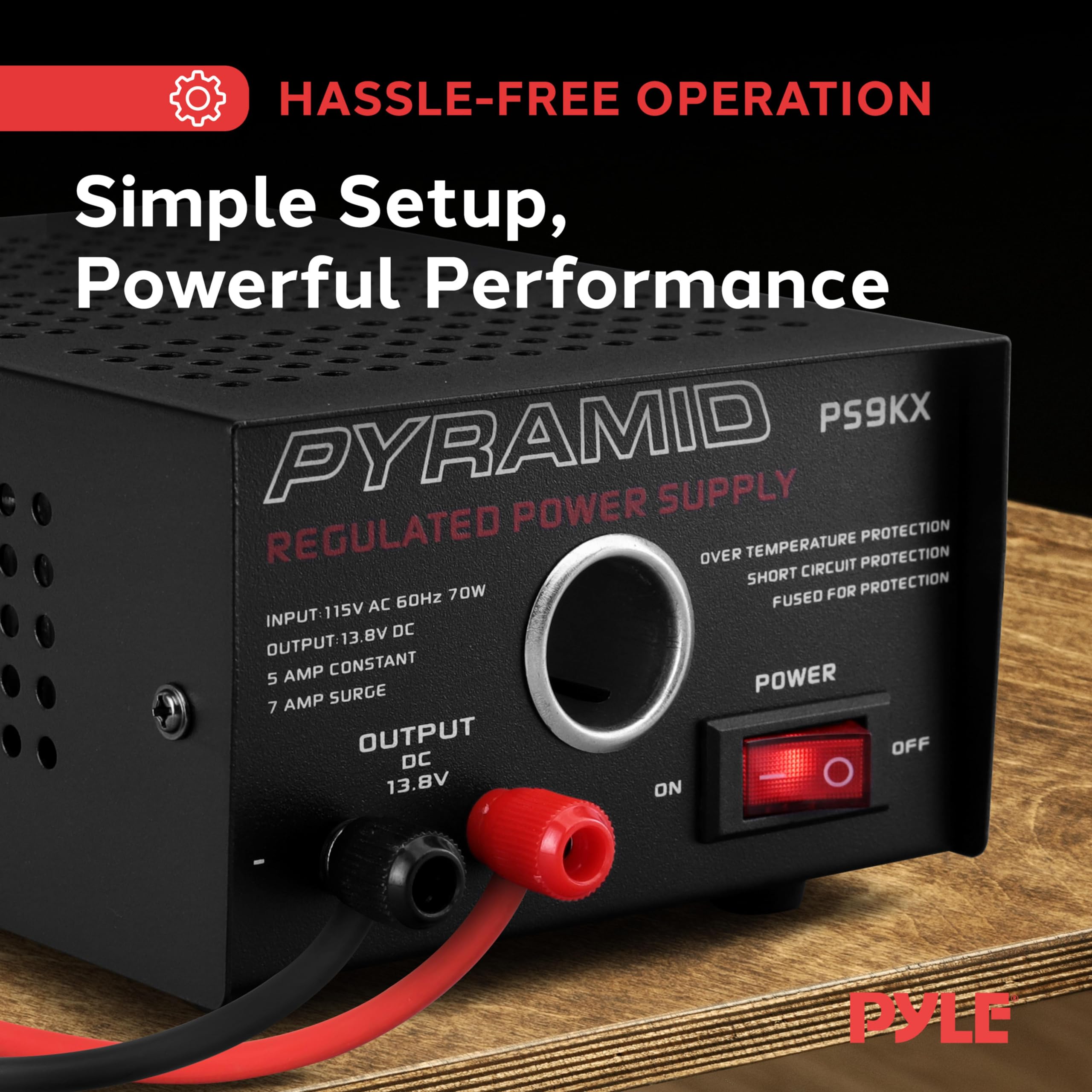 Foto 4 pulgar | Fuente De Alimentación De Sobremesa Pyramid Ps9kx 5a 13,8 V Dc 115 V Ac 70 W - Venta Internacional.