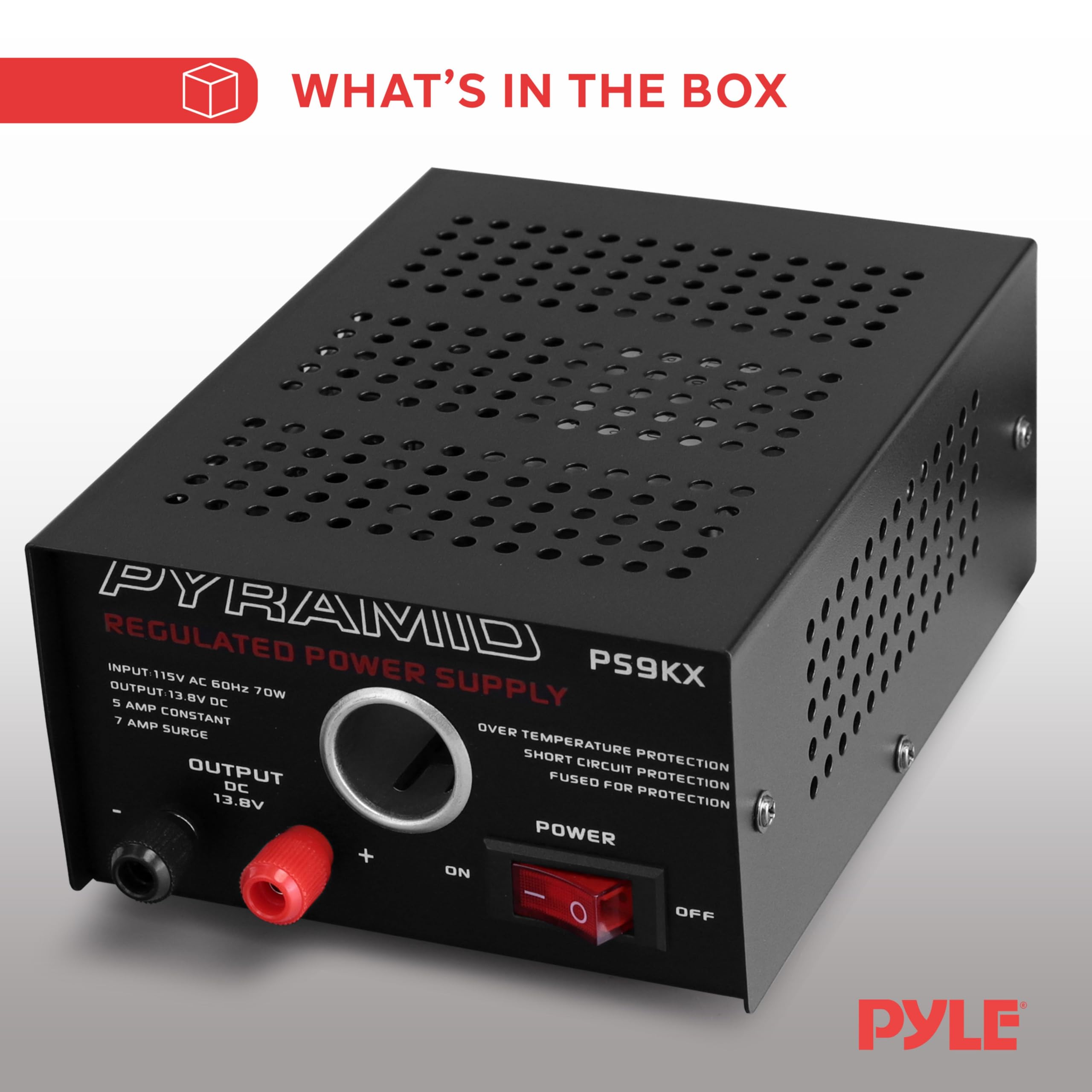 Foto 6 | Fuente De Alimentación De Sobremesa Pyramid Ps9kx 5a 13,8 V Dc 115 V Ac 70 W - Venta Internacional.