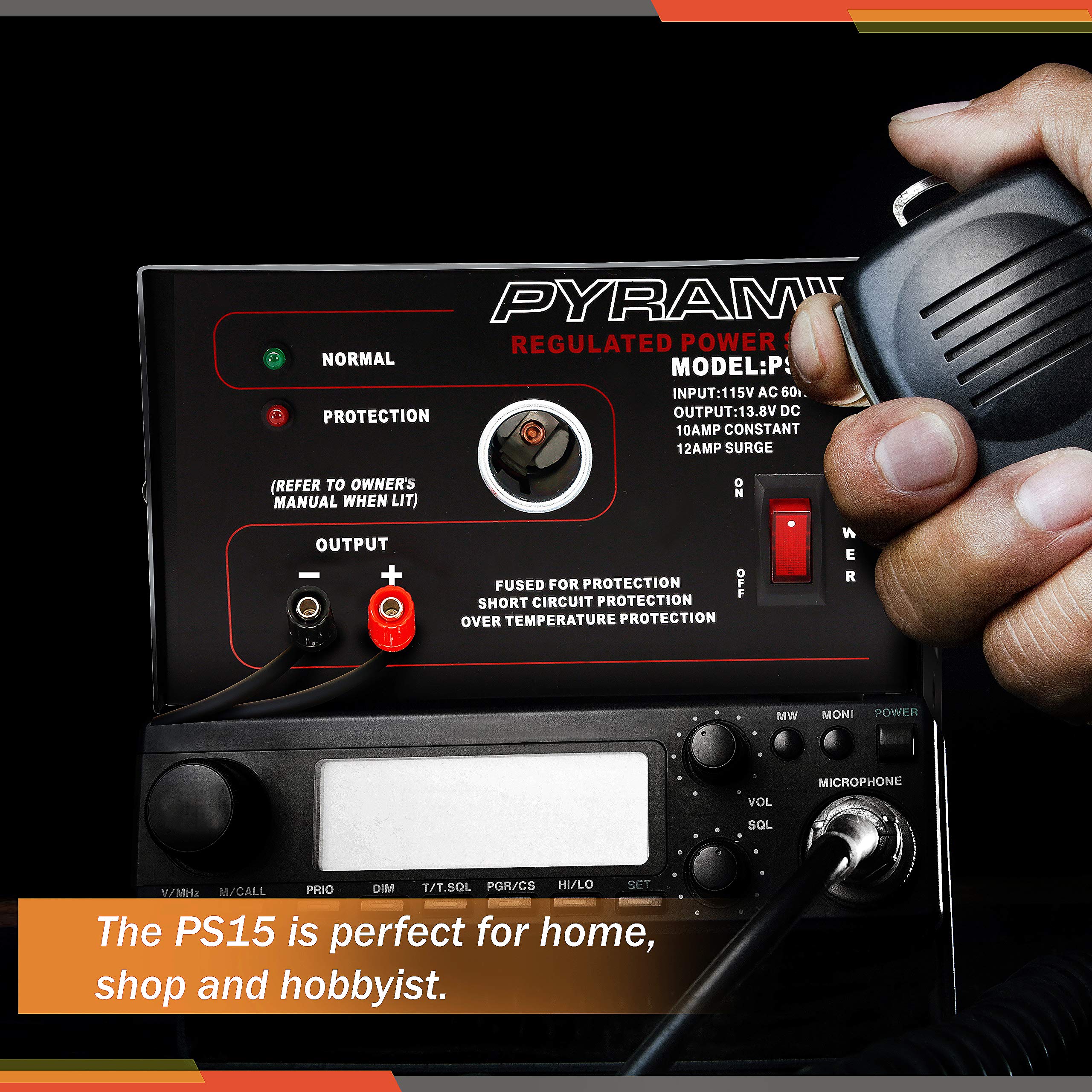 Foto 6 pulgar | Fuente De Alimentación De Sobremesa Pyramid Ps15k.5 10 A 13,8 V Dc 115 V Ac 250 W - Venta Internacional.