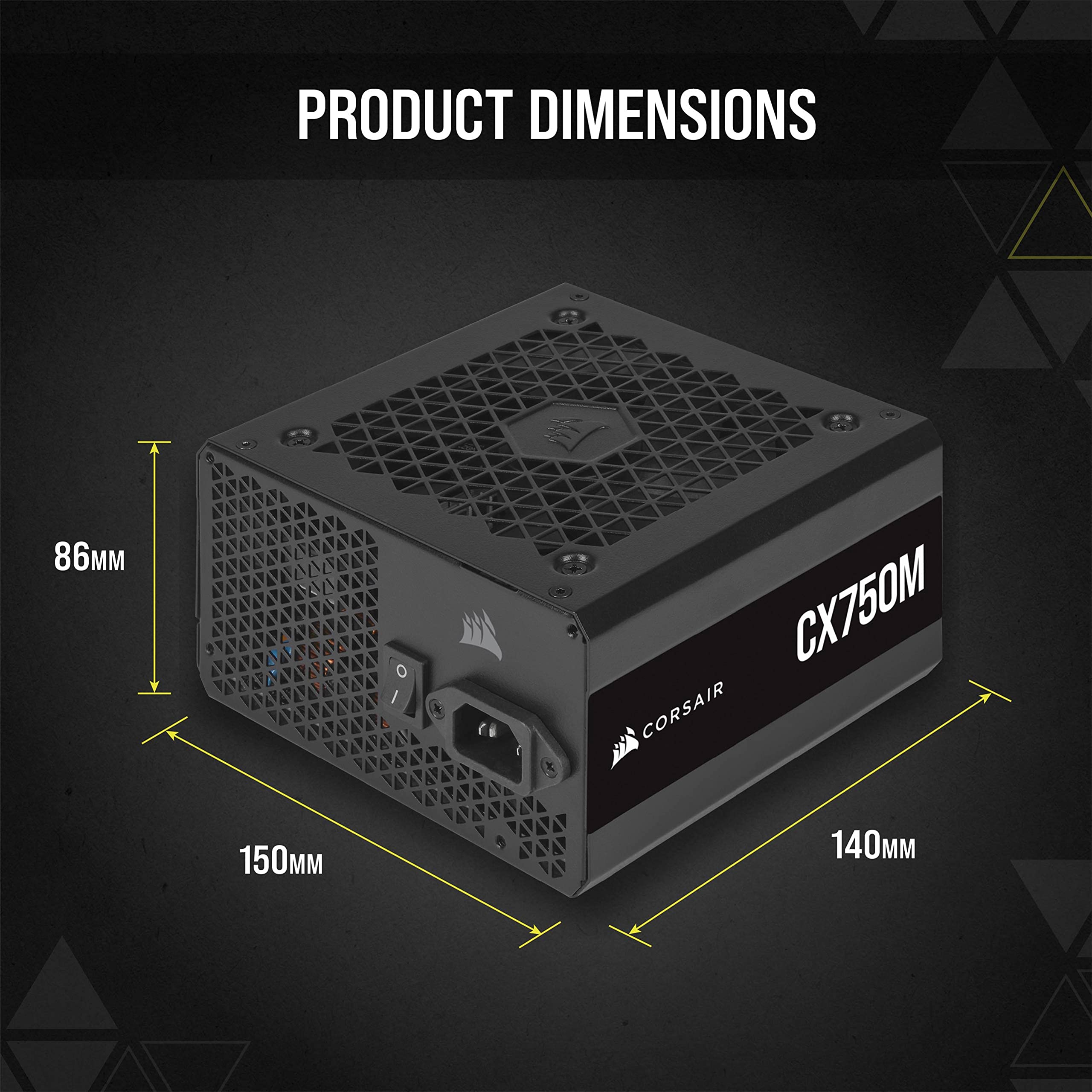 Foto 7 pulgar | Fuente De Alimentación Corsair Cx750m 80 Plus Bronze 750w - Venta Internacional.