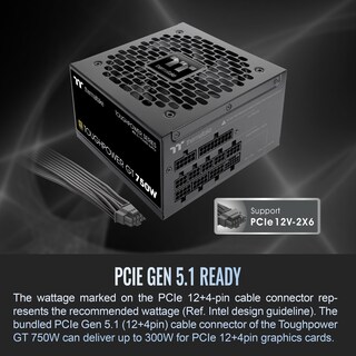 Foto 3 | Fuente De Alimentación Thermaltake Toughpower Gt 750w 80 Plus Gold - Venta Internacional.
