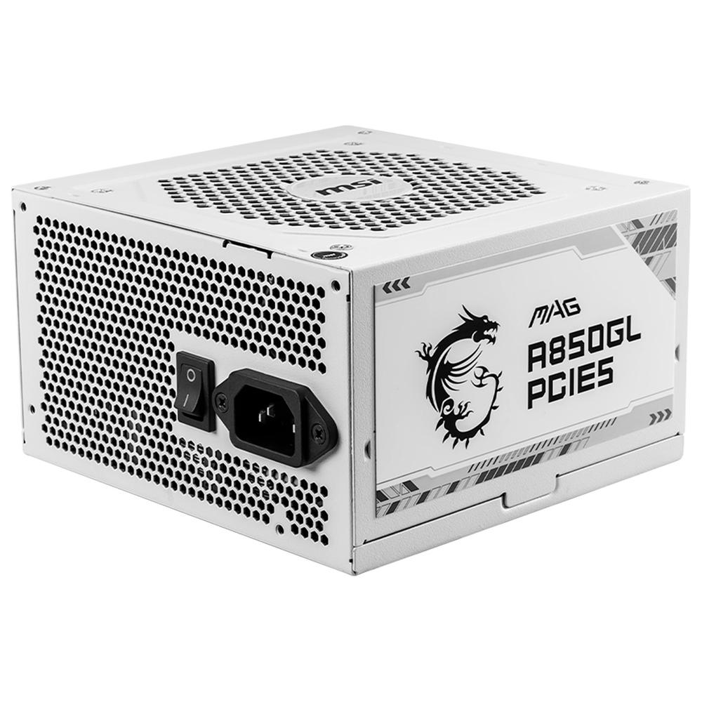 Foto 4 pulgar | Fuente De Poder Pc 850w Gamer Msi Mag A850gl Pcie5 White 80 Plus Gold Modular