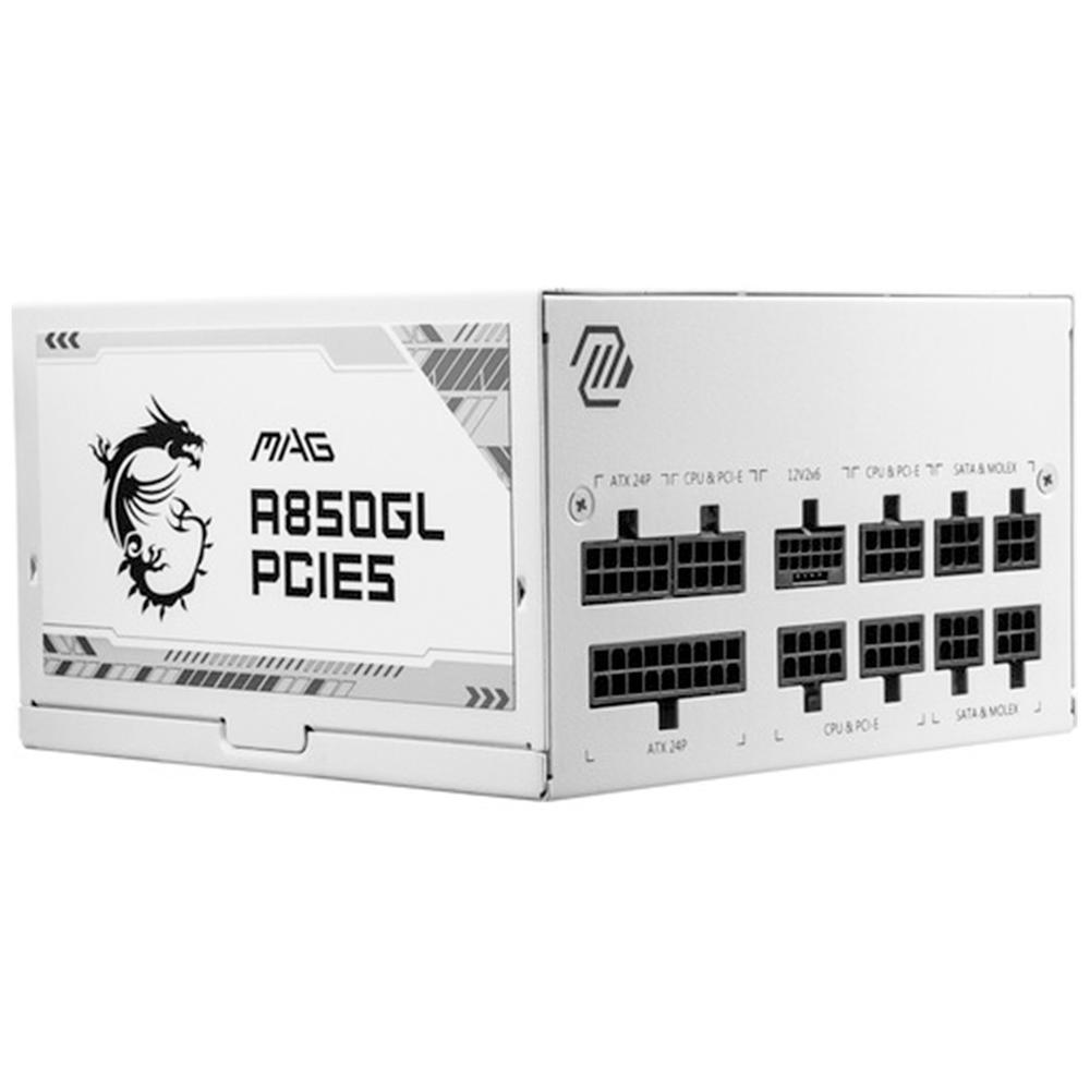 Foto 5 pulgar | Fuente De Poder Pc 850w Gamer Msi Mag A850gl Pcie5 White 80 Plus Gold Modular