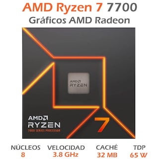 Foto 2 | Procesador AMD Ryzen 7 7700 5.3 Ghz 8 Core