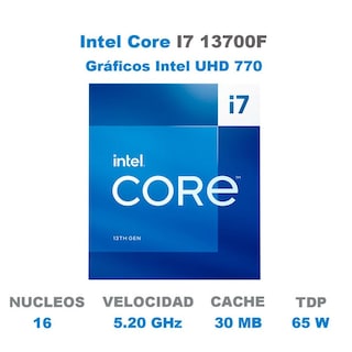 Foto 3 | Procesador Intel Core I7 13700f 5.20 Ghz 16 Core 1700 Bx8071513700f
