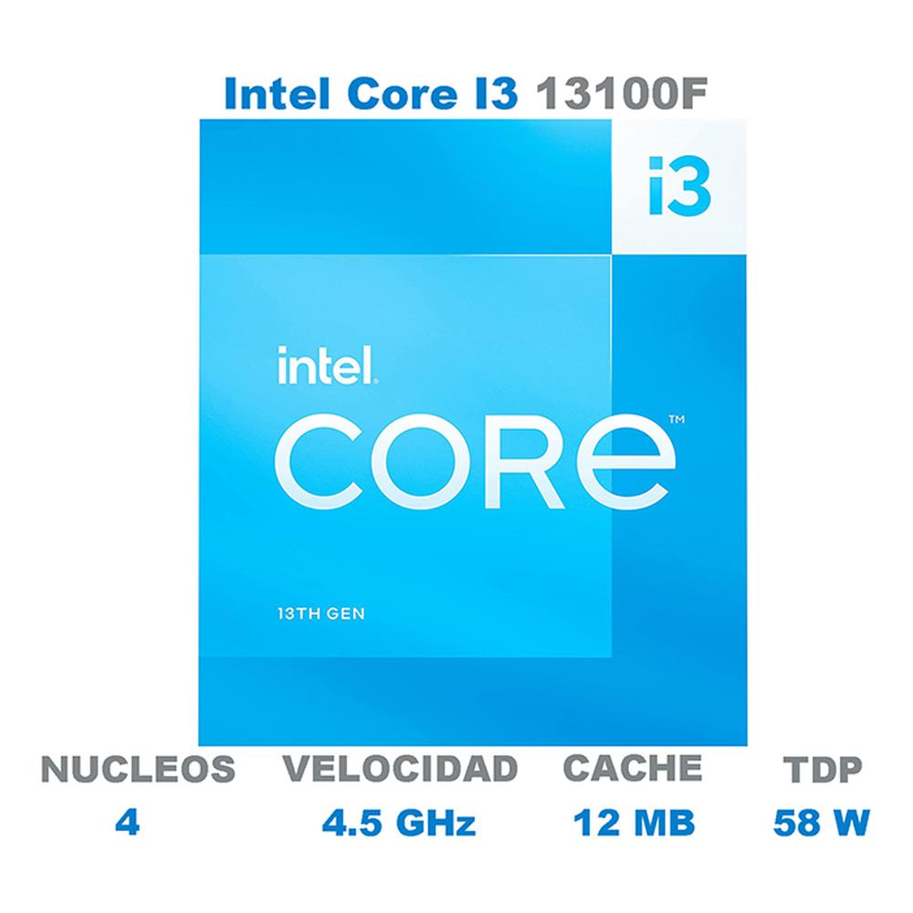 Foto 3 pulgar | Procesador Intel Core I3 13100f 4.50 Ghz 4 Core 1700 Bx8071513100f