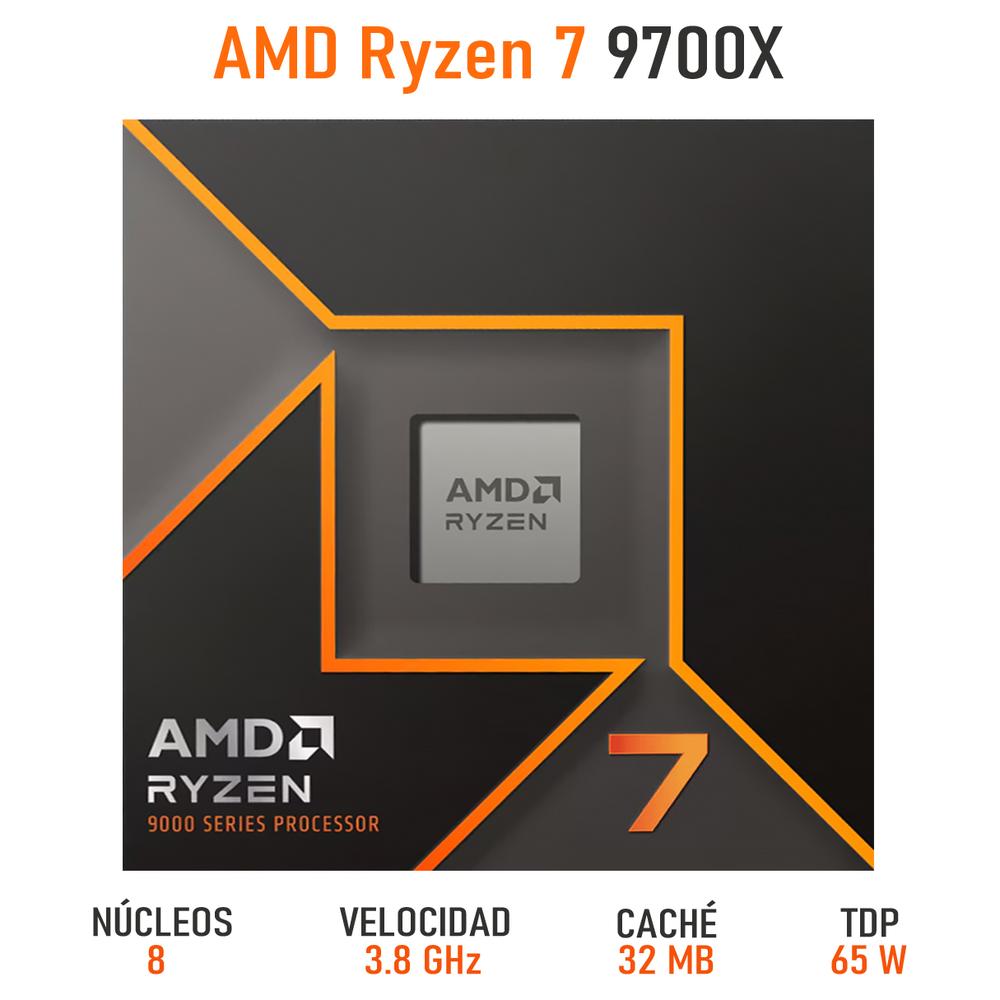 Foto 3 pulgar | Procesador Amd Ryzen 7 9700x 3.8 Ghz Octa Core Am5 100-100001404wof