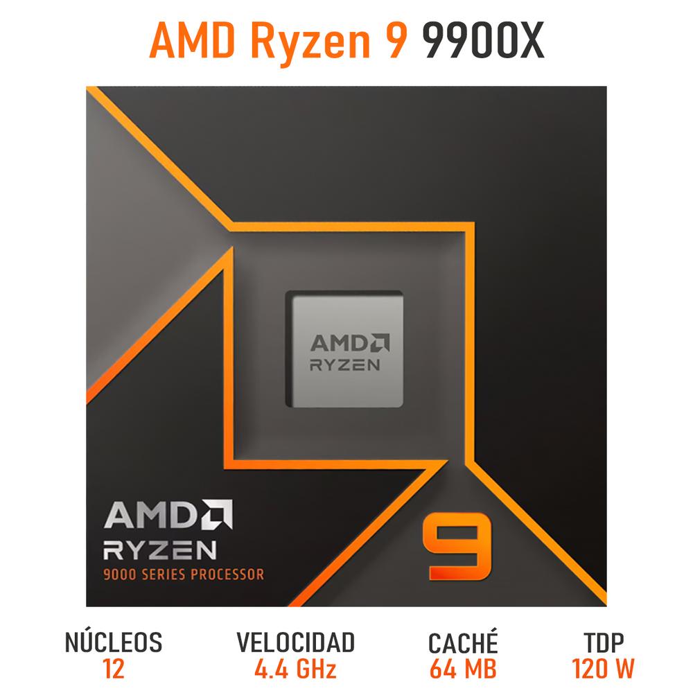 Foto 3 pulgar | Procesador AMD Ryzen 9 9900x 4.4 Ghz 12 Core AM5 100-100000662wof