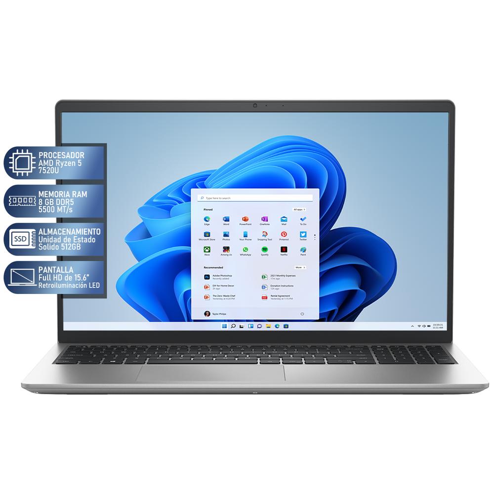 Foto 2 | Laptop Dell Inspiron 3535 Amd Ryzen 5 7520u 8gb Ram 512gb Ssd 15.6'' Windows 11 Home Teclado En Español