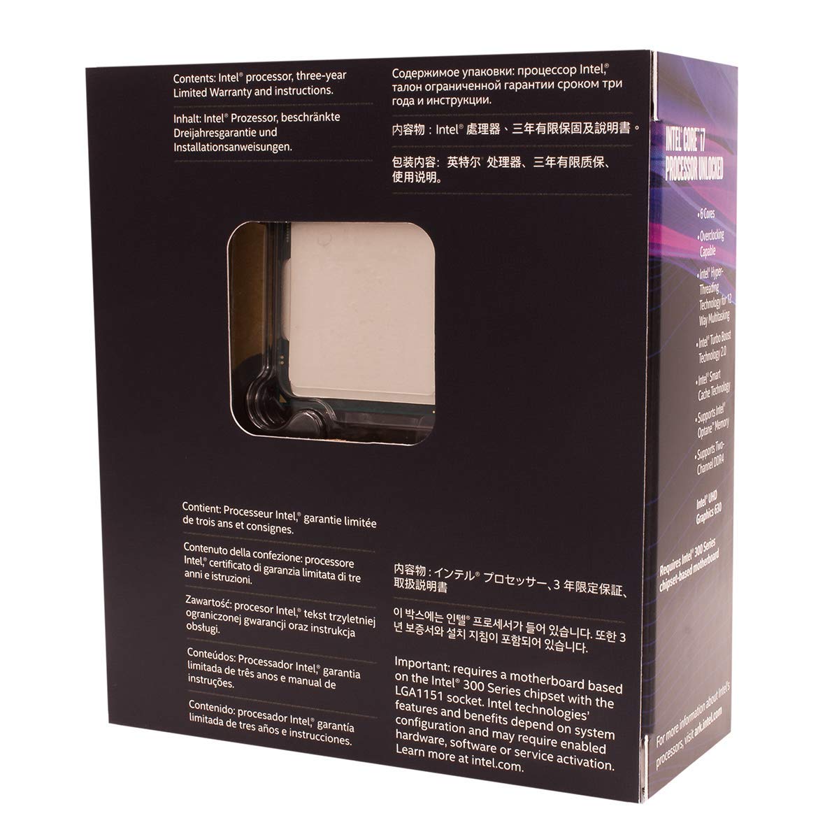 Foto 6 | Procesador Intel Core I7-8700k 6 Núcleos 4,7 Ghz Lga1151 300 95 W - Venta Internacional.