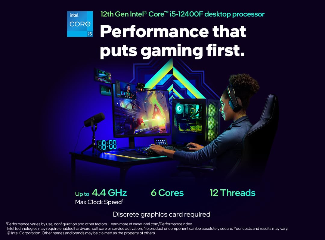 Foto 3 | Procesador Intel Core I5-12400f Alder Lake Lga1700 De 2,5 Ghz, 6 Núcleos Y 65 W - Venta Internacional.