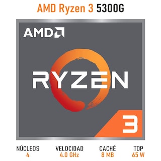 Foto 2 | Procesador AMD Ryzen 3 5300G 4.0 Ghz 4 Core AM4 100-100000253BOX