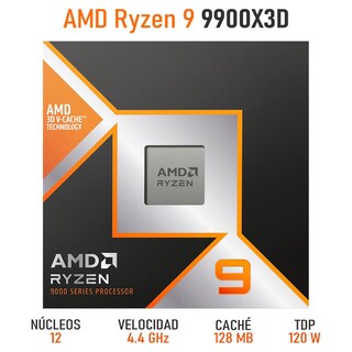 Foto 2 | Procesador Amd Ryzen 9 9900x3d 4.4 Ghz 12 Core Am5