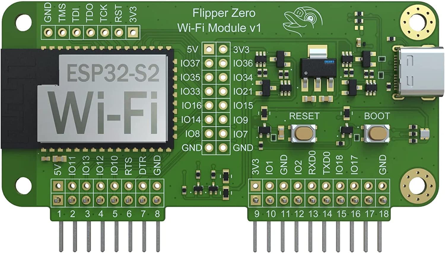 Placa Desarrolladora De Módulos Wifi Devboard Flipper Zero Esp32-s2 - Venta Internacional.