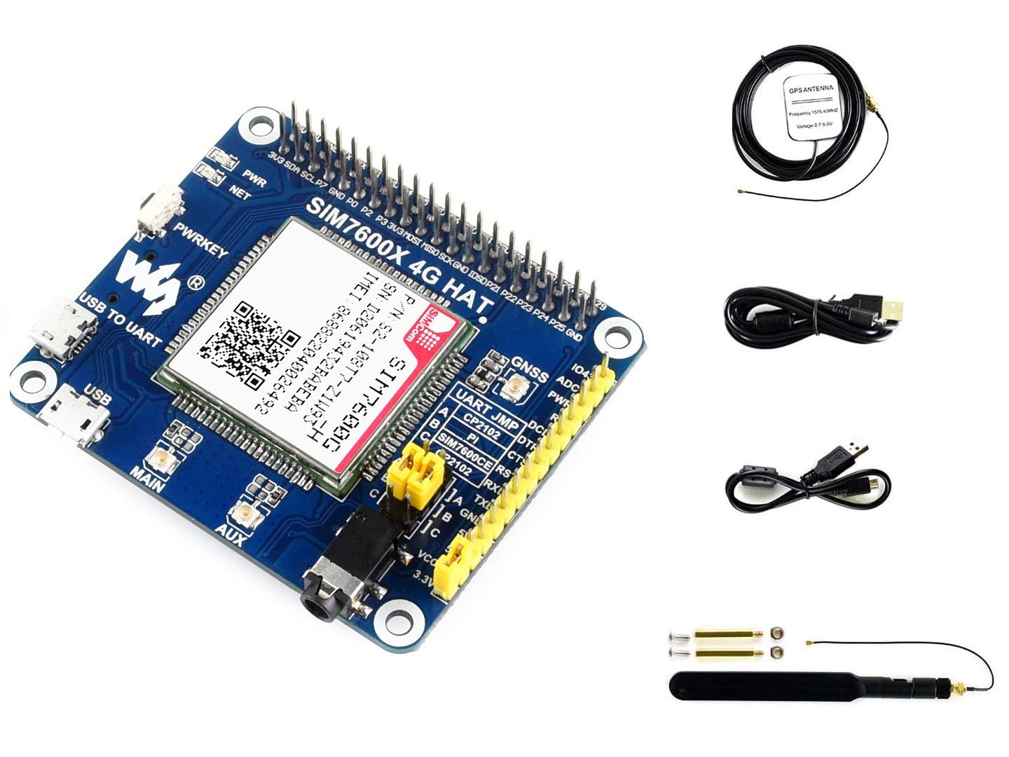 Foto 2 pulgar | Módulo Hat 4g/3g/2g/gsm/gprs/gnss Para Raspberry Pi - Venta Internacional.