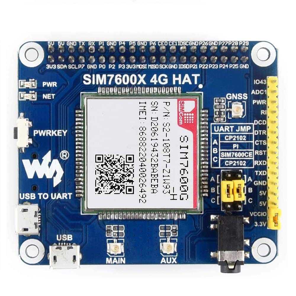 Foto 3 pulgar | Módulo Hat 4g/3g/2g/gsm/gprs/gnss Para Raspberry Pi - Venta Internacional.