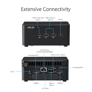 Foto 3 | Barebone Asus Nuc 14 Pro Tall Con Procesador Intel Core 3 100u De 14.ª Generación - Venta Internacional.