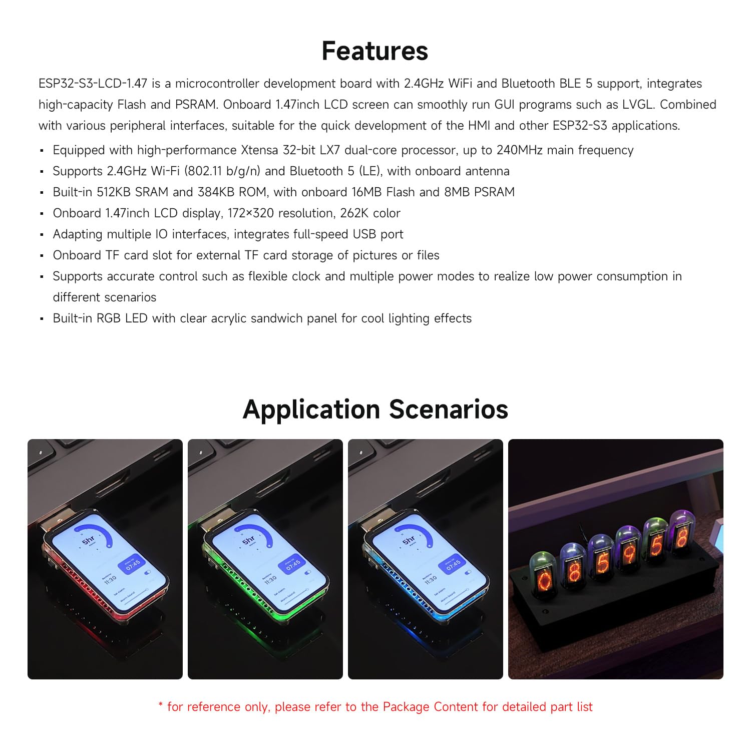 Foto 5 pulgar | Placa De Desarrollo Waveshare Esp32-s3 Lcd De 1 47 Pulgadas Con Wifi Y Ble - Venta Internacional.