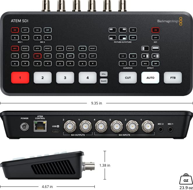 Foto 6 pulgar | Conmutador De Producción En Directo Blackmagic Design Atem Sdi - Venta Internacional.