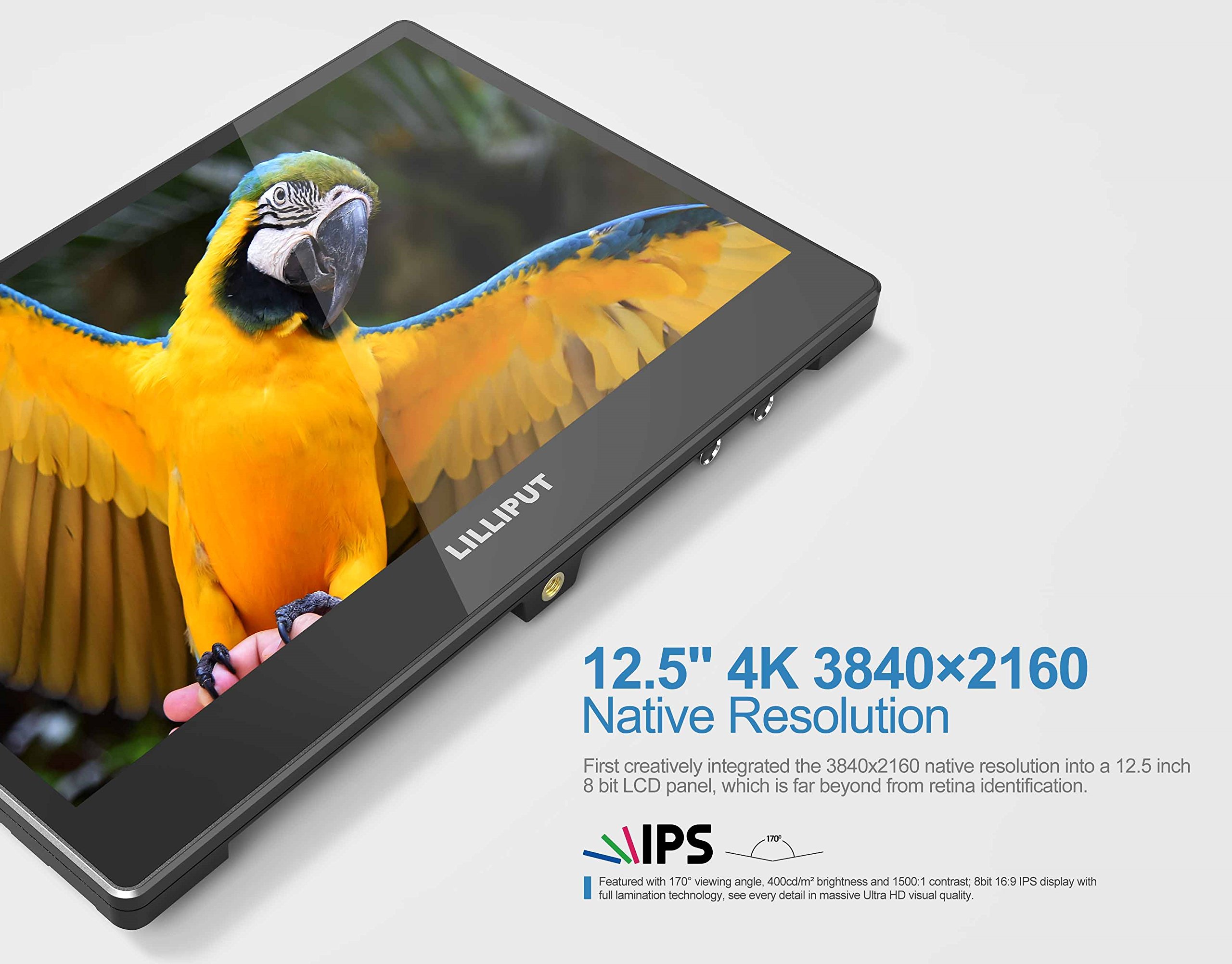 Foto 7 | Monitor Lilliput A12 4k 3840x2160 Hdmi/displayport/sdi De 12 5 Pulgadas - Venta Internacional.