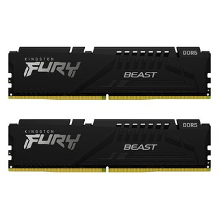 Foto 1 | Memoria Ram Ddr5 32gb 5600mhz Kingston Fury Beast 2x16gb color Negro