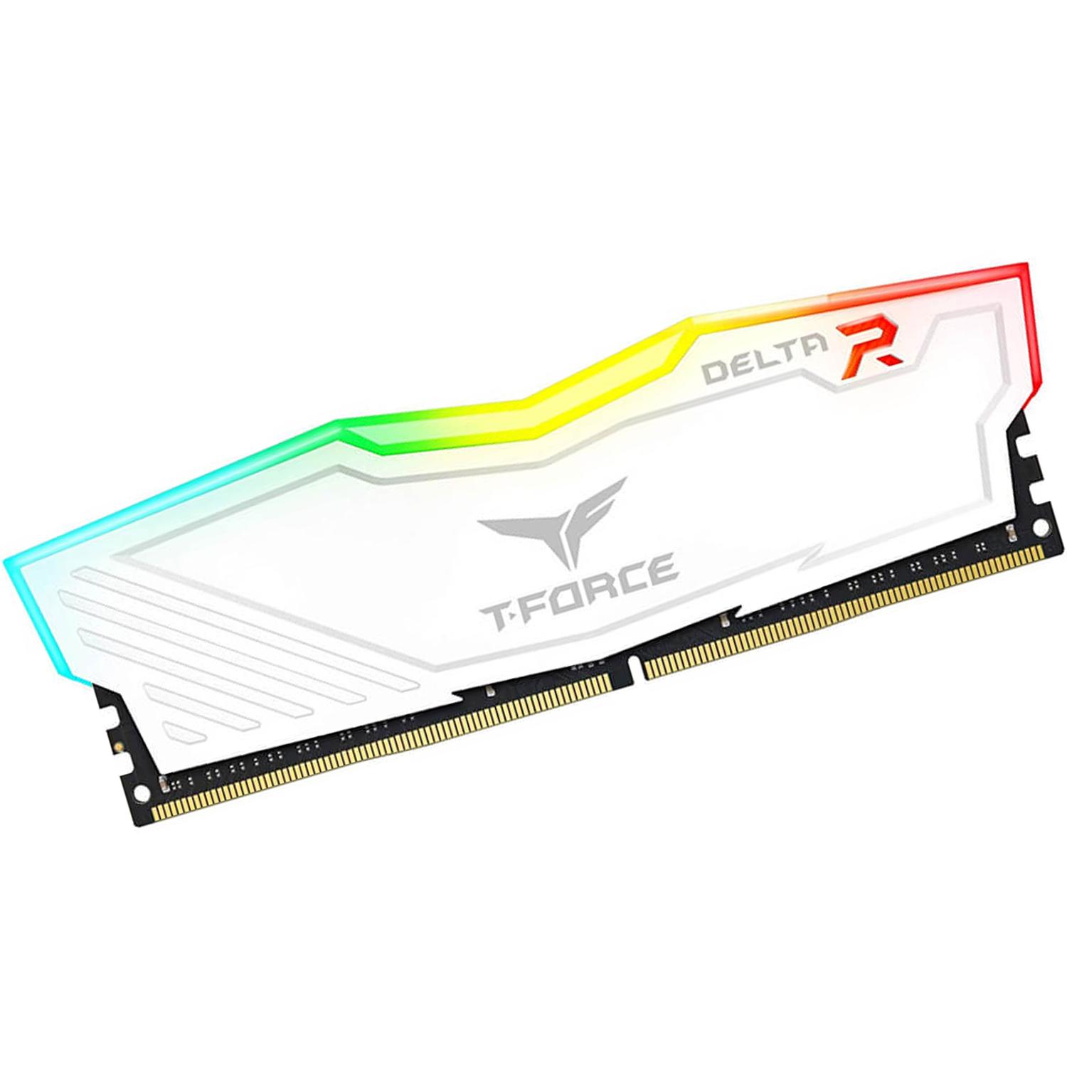 Foto 3 pulgar | Memoria RAM DDR4 8 GB 3600 mhz Teamgroup T-force Delta RGB color Blanco