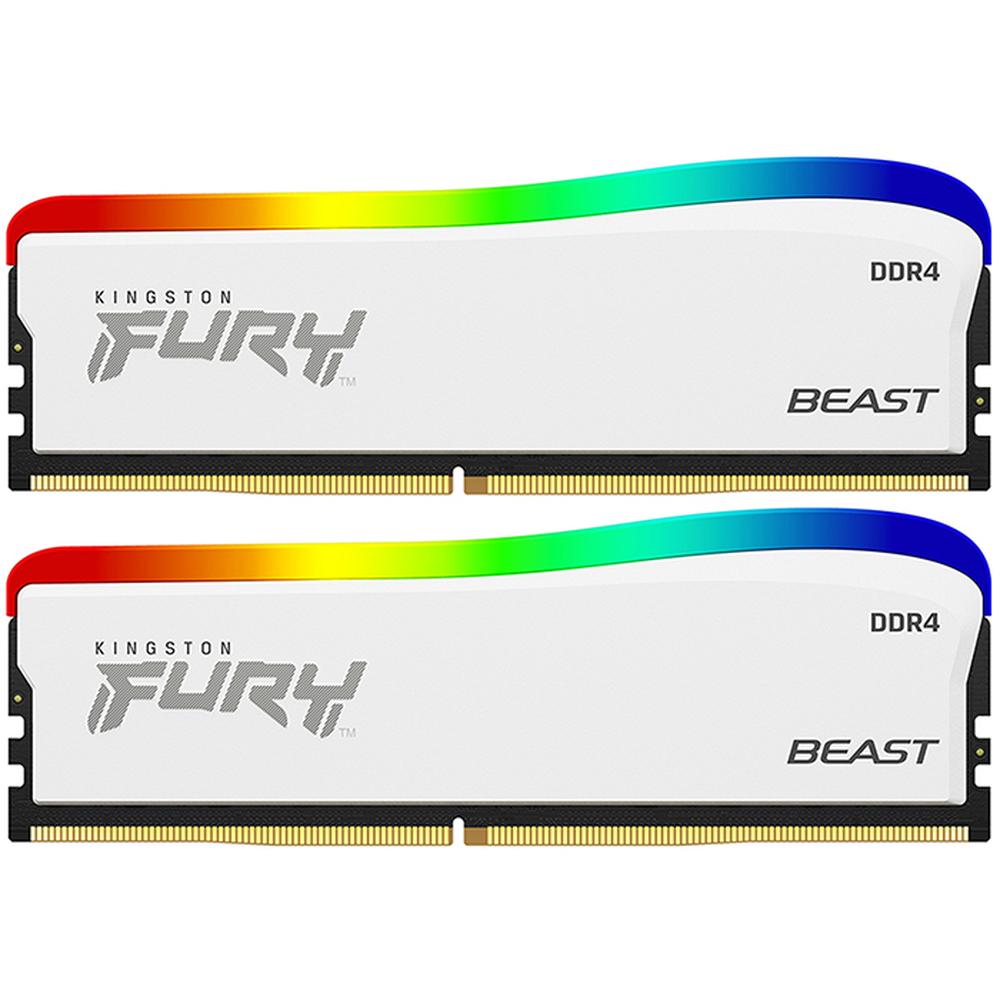 Foto 2 pulgar | Memorias RAM DDR4 Kingston Fury Beast de 8 Gb 3200 Mhz RGB Disipador 2 Piezas