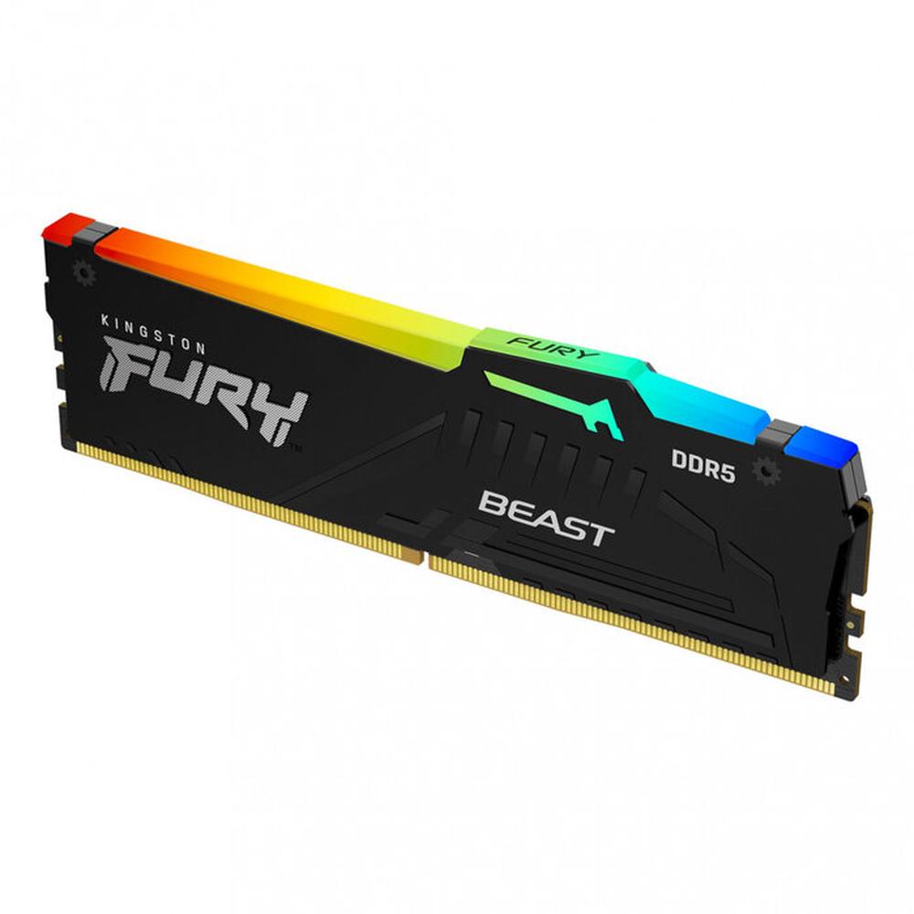 Foto 3 pulgar | Memoria Ram Ddr5 16gb 5600mhz Kingston Fury Beast Rgb 1x16gb Kf556c40bba-16