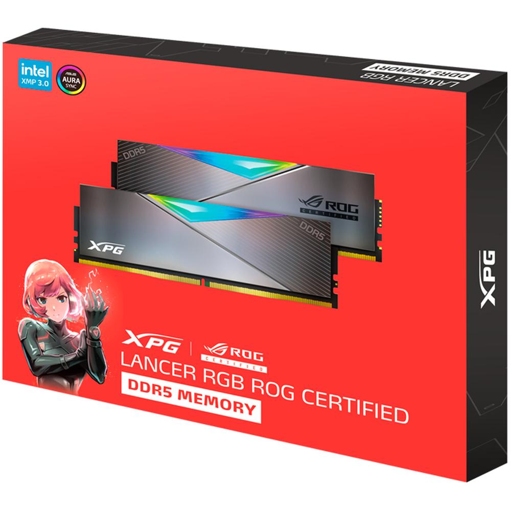 Foto 7 pulgar | Memoria RAM DDR5 32gb 6600mhz XPG Lancer RGB ROG Certified 2X16GB AX5U6600C3216G-DCLARROG