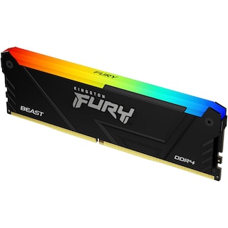 Foto 2 | Memoria Ram Ddr4 16gb 3200mhz Kingston Fury Beast Rgb 1x16gb Negro Kf432c16bb2a/16