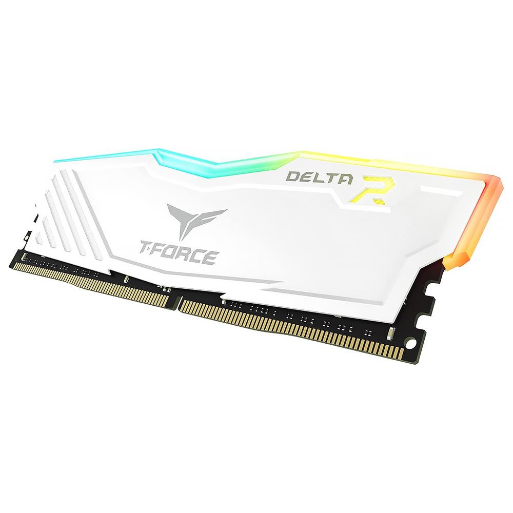 Foto 3 pulgar | Memoria Ram Ddr4 32gb 3200mhz Teamgroup T-force Delta Rgb 2x16gb Blanco