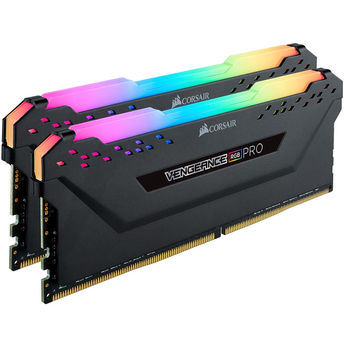 Foto 3 pulgar | Memorias Ram Ddr4 Corsair Vengeance Rgb Pro 3200mhz 16gb Pc4-25600 Kit 2x8 Negras Cmw16gx4m2c3200c16