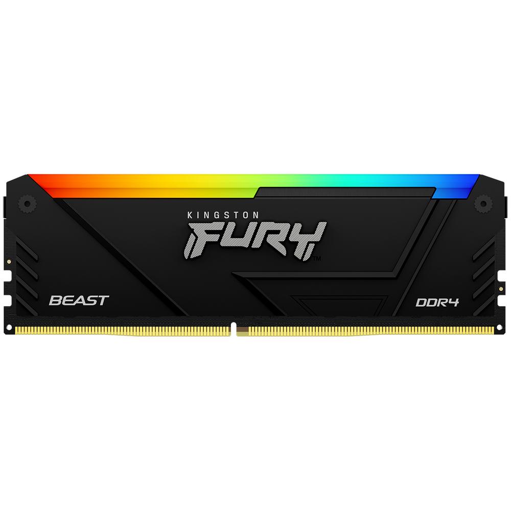 Foto 2 pulgar | Memoria Ram Ddr4 32gb 3200mhz Kingston Fury Beast Rgb 1x32gb Negro Kf432c16bb2a/32