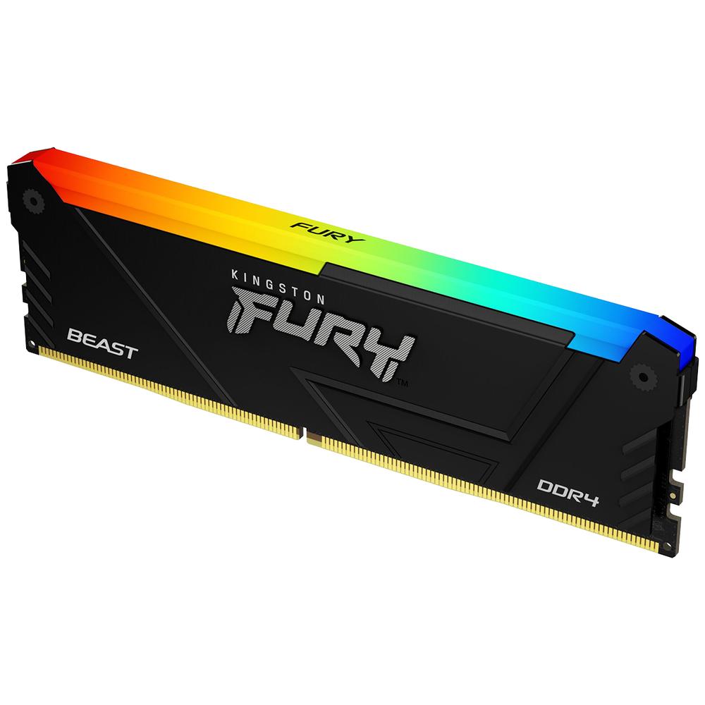 Foto 3 pulgar | Memoria Ram Ddr4 32gb 3200mhz Kingston Fury Beast Rgb 1x32gb Negro Kf432c16bb2a/32