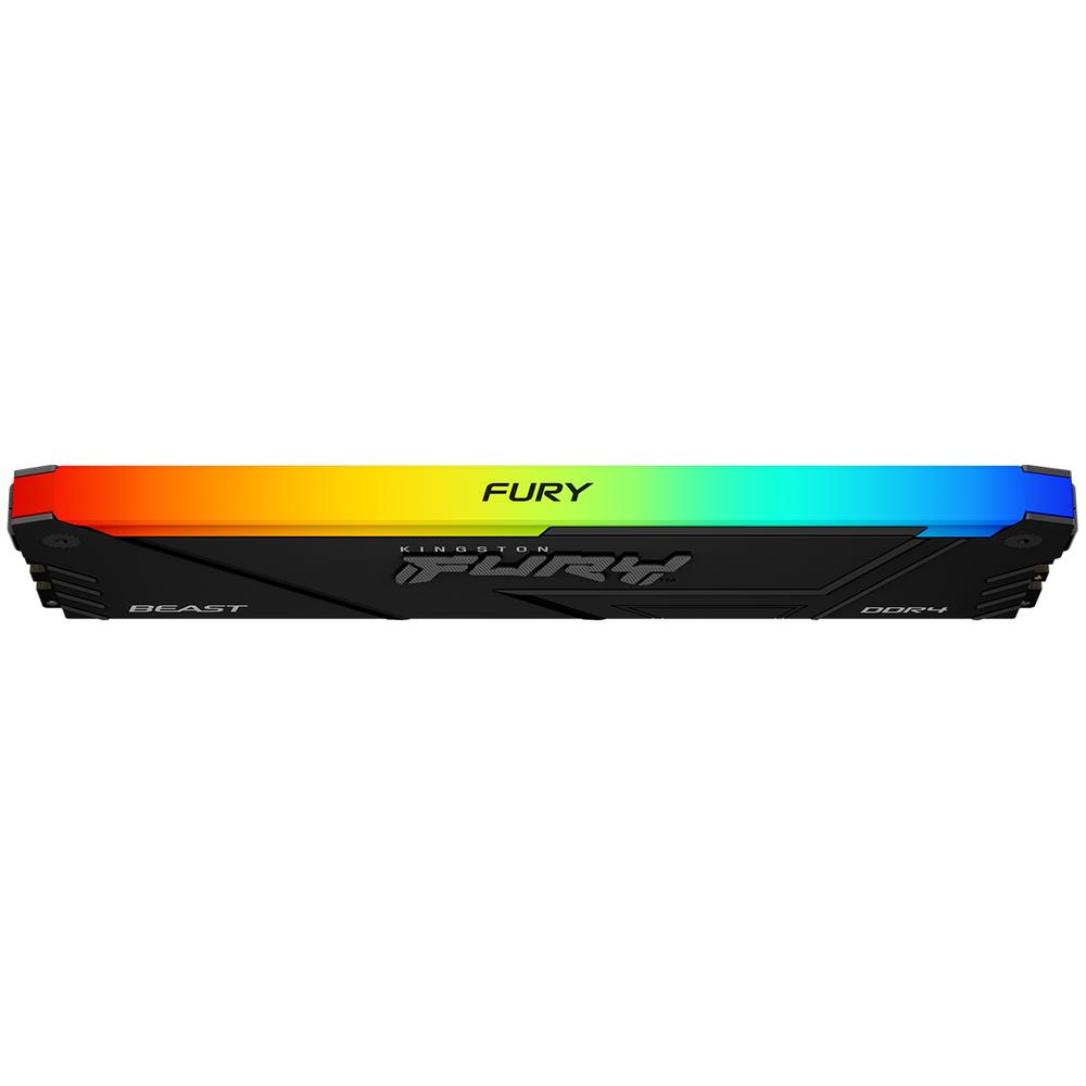 Foto 4 pulgar | Memoria Ram Ddr4 32gb 3200mhz Kingston Fury Beast Rgb 1x32gb Negro Kf432c16bb2a/32