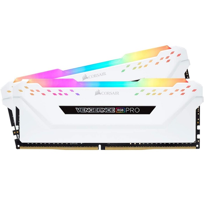 Foto 2 pulgar | Memorias Ram Ddr4 Corsair Vengeance Rgb Pro 3000mhz 16gb Pc4-24000 Kit 2x8 Blancas