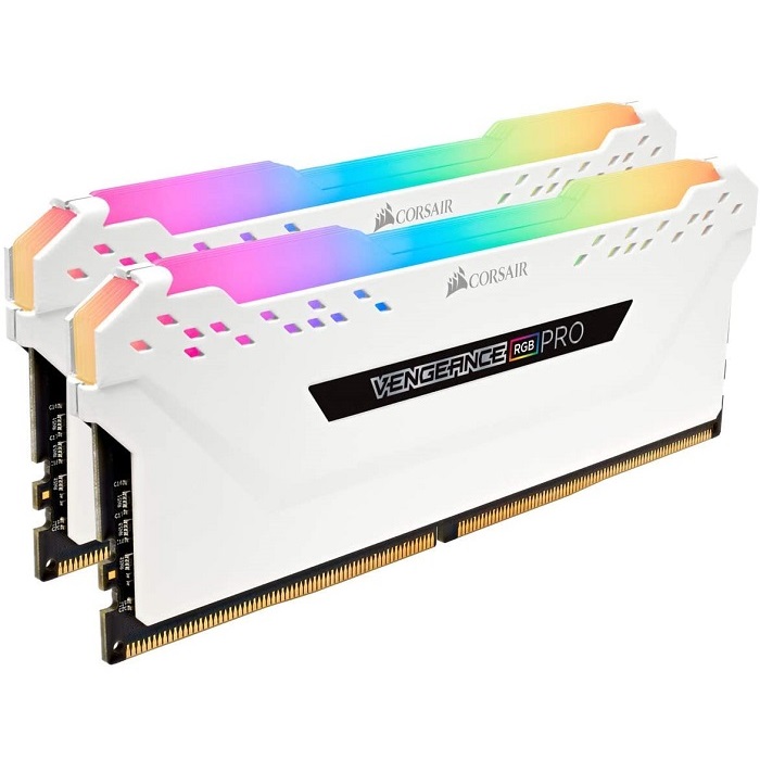 Foto 3 pulgar | Memorias Ram Ddr4 Corsair Vengeance Rgb Pro 3000mhz 16gb Pc4-24000 Kit 2x8 Blancas