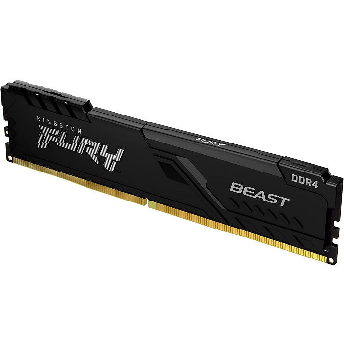Foto 2 pulgar | Memoria Ram Ddr4 Kingston Fury Beast 3200mhz 4gb Pc4-25600 Kf432c16bb/4 Negra