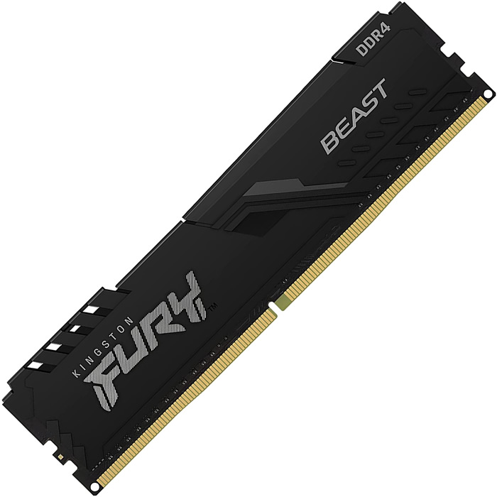 Foto 3 pulgar | Memoria Ram Ddr4 Kingston Fury Beast 3200mhz 4gb Pc4-25600 Kf432c16bb/4 Negra