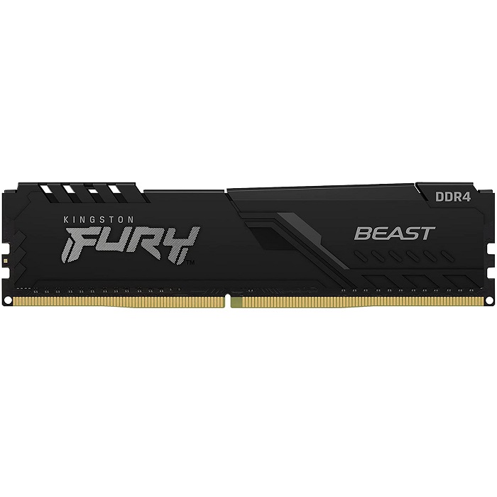 Foto 4 pulgar | Memoria Ram Ddr4 Kingston Fury Beast 3200mhz 4gb Pc4-25600 Kf432c16bb/4 Negra