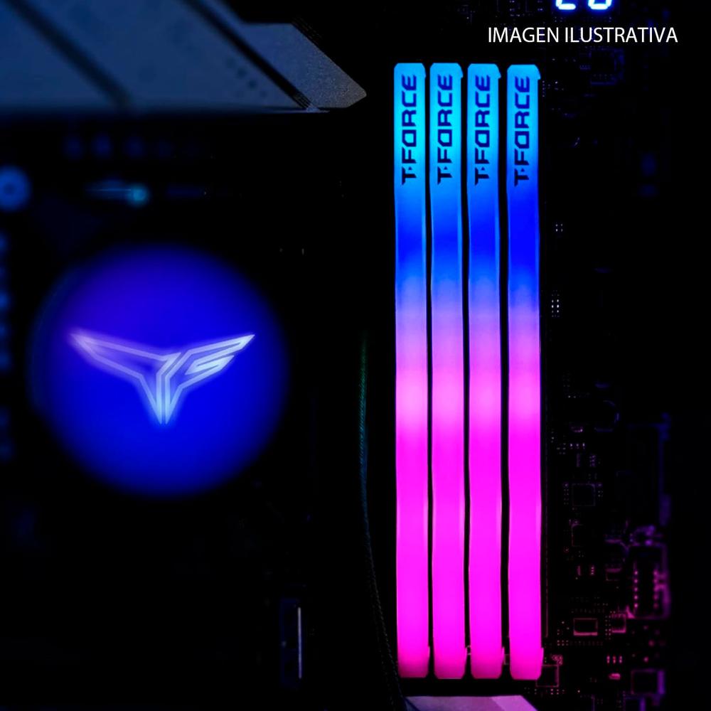 Foto 5 pulgar | Memoria Ram Ddr5 32gb 5200mt/s Teamgroup T-force Delta Rgb 1x32gb Blanco Ff4d532g5200hc40c01