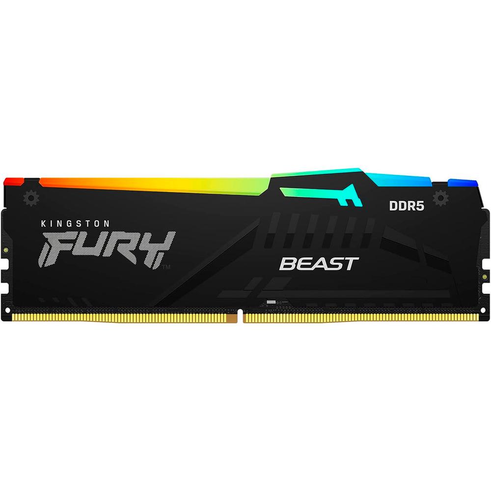 Foto 2 pulgar | Memoria RAM DDR5 32 GB 6000mt/s Kingston Fury Beast RGB 1x32 GB Negro