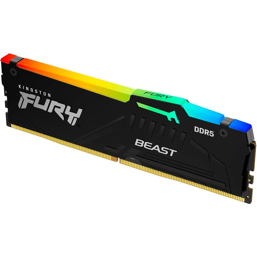 Foto 3 pulgar | Memoria RAM DDR5 32 GB 6000mt/s Kingston Fury Beast RGB 1x32 GB Negro