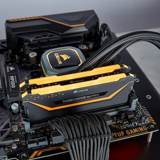 Foto 6 | Memorias RAM DDR4 Corsair Vengeance RGB Pro TUF 3200MHz 16GB PC4-25600 Kit 2x8 Negras